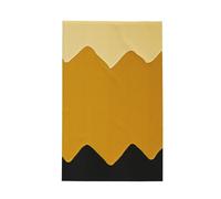 QMNEHJ Torchons de cuisine super absorbants, jaune moutarde et noir, grands torchons de cuisine avec boucle de suspension - Torchons à vaisselle à séchage rapide - Tissage gaufré - 40,6 x 66 cm