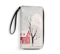 QMNLKH Portefeuille en cuir imprimé chat blanc élégant et durable : un sac de rangement indispensable pour les vacances, adapté pour ranger des cartes d'identité, diverses cartes et de la monnaie