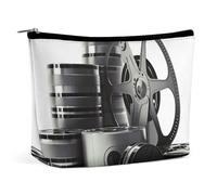 QMNLKH Trousse de maquillage pour femme - Trousse de toilette de voyage - Imprimé film - Portable - Convient pour les vacances et les voyages, Film, Taille unique