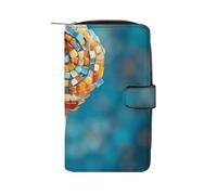 QMNRTK Colorful Candy Portefeuille pour cartes de crédit avec blocage RFID en cuir véritable minimaliste avec poche avant pour homme et femme, style, 19,7 x 11 x 3,5 cm, Style :, 19.7x11x3.5cm