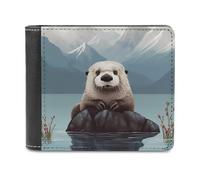 QMNRTK Joli portefeuille en cuir à deux volets pour homme et femme, blocage RFID, capacité supplémentaire, coutures ultra résistantes, portefeuille fin avec 8 emplacements pour cartes, style, taille