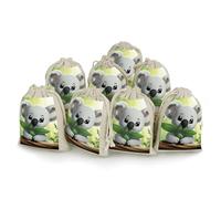 QMNRTK Koala Lot de 8 petits sacs vides en mousseline avec cordon de serrage réutilisables et lavables pour herbes, épices, bonbons, savon, bijoux, cadeaux de mariage