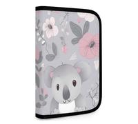 QMNRTK Koala Portefeuille compact multifonction avec porte-cartes de crédit et fermeture éclair en cuir avec blocage RFID pour homme et femme, style, taille unique, Style :, Taille unique