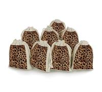 QMNRTK Lot de 8 petits sacs vides en mousseline avec cordon de serrage - Réutilisables et lavables - Pour herbes, épices, bonbons, savon, bijoux, cadeaux de mariage