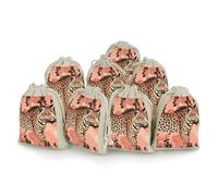QMNRTK Lot de 8 petits sacs vides en mousseline avec cordon de serrage - Réutilisables et lavables - Pour herbes, épices, bonbons, savon, bijoux, cadeaux de mariage