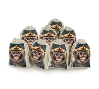 QMNRTK Lot de 8 sacs en mousseline avec cordon de serrage - Réutilisables et lavables - Pour herbes, épices, bonbons, savon, bijoux, cadeaux de mariage