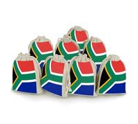 QMNRTK Lot de 8 sacs vides en mousseline avec cordon de serrage - Motif drapeau de l'Afrique du Sud - Réutilisables et lavables - Pour herbes, épices, bonbons, savon, bijoux, cadeaux de mariage