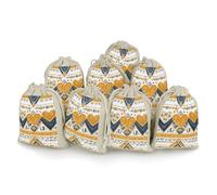 QMNRTK Lot de 8 sacs vides en mousseline en forme de cœur avec cordon de serrage - Réutilisables et lavables - Pour herbes, épices, bonbons, savon, bijoux, cadeaux de mariage