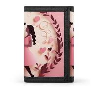 QMNRTK Love Portefeuille fin à triple pli, portefeuille fin personnalisé gravé RFID pour homme et femme, style, taille unique, Style :, Taille unique