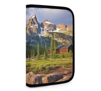 QMNRTK National Park Portefeuille compact multifonctionnel pour carte de crédit avec fermeture éclair - Blocage RFID - Portefeuille à deux volets pour homme et femme - Style - Taille unique, Style :,