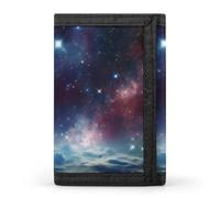 QMNRTK Night Outer Space Portefeuille fin à triple volet personnalisé gravé RFID pour homme et femme, style, taille unique, Style :, Taille unique