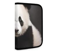 QMNRTK Panda Star Portefeuille compact multifonction pour carte de crédit avec fermeture éclair - Blocage RFID - Portefeuille à deux volets pour homme et femme - Style - Taille unique, Style :, Taille