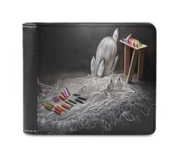 QMNRTK Portefeuille à deux volets en cuir pour homme et femme, blocage RFID, capacité supplémentaire, coutures ultra résistantes, portefeuille fin avec 8 emplacements pour cartes, style, taille