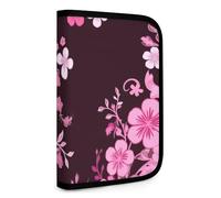 QMNRTK Portefeuille compact multifonction à motif floral pour carte de crédit, portefeuille en cuir avec fermeture éclair, blocage RFID pour homme et femme, style, taille unique, Style :, Taille