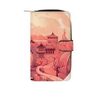 QMNRTK Portefeuille fin à deux volets en cuir véritable minimaliste avec poche avant pour homme et femme, style chinois, 19,7 x 11 x 3,5 cm, Style :, 19.7x11x3.5cm