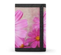 QMNRTK Portefeuille fin à triple pli avec motif floral - Personnalisable - Avec blocage RFID - Pour homme et femme - Style - Taille unique, Style :, Taille unique
