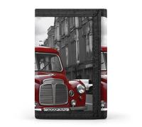 QMNRTK Portefeuille fin à triple pli en forme de voiture d'Angleterre avec blocage RFID pour homme et femme, style, taille unique, Style :, Taille unique