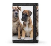 QMNRTK Portefeuille fin à triple pli pour chien avec gravure RFID pour homme et femme, style, taille unique, Style :, Taille unique