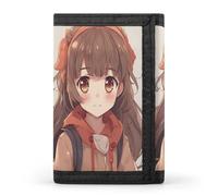 QMNRTK Portefeuille fin à triple pli pour petite fille avec gravure RFID pour homme et femme, style, taille unique, Style :, Taille unique
