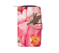 QMNRTK Portefeuille floral pour cartes de crédit avec blocage RFID en cuir véritable minimaliste à deux volets avec poche avant pour homme et femme, style, 19,7 x 11 x 3,5 cm, Style :, 19.7x11x3.5cm