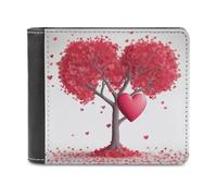 QMNRTK Portefeuille romantique en cuir à deux volets pour homme et femme avec blocage RFID, capacité supplémentaire, coutures ultra résistantes, portefeuille fin avec 8 emplacements pour cartes,