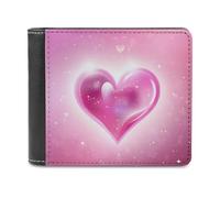 QMNRTK Star Love Portefeuille en cuir à deux volets pour homme et femme, blocage RFID, capacité supplémentaire, coutures ultra résistantes, portefeuille fin avec 8 emplacements pour cartes, style,