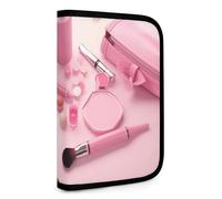 QMNRTK Sweet Cosmetics Portefeuille compact multifonction pour carte de crédit avec fermeture éclair et blocage RFID pour homme et femme, style, taille unique, Style :, Taille unique
