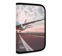 QMNRTK Travel World Portefeuille compact multifonctionnel pour carte de crédit avec fermeture éclair - Blocage RFID - Portefeuille à deux volets pour homme et femme - Style - Taille unique, Style :,