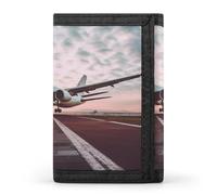 QMNRTK Travel World Portefeuille fin à triple pli, portefeuille fin personnalisé gravé RFID pour homme et femme, style, taille unique, Style :, Taille unique