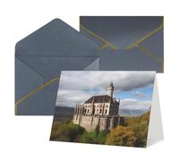 QMNSEHF Carte de vœux vierge avec enveloppes - Carte de remerciement - Monuments historiques de l'Arménie - Carte d'anniversaire pour femme et homme - Pour Noël, Halloween, mariage - Cartes de vœux