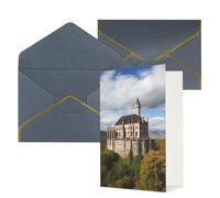 QMNSEHF Carte de vœux vierge avec enveloppes - Carte de remerciement - Monuments historiques de l'Arménie - Carte d'anniversaire pour femme et homme - Pour Noël, Halloween, mariage - Cartes de vœux