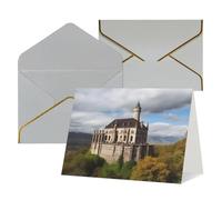 QMNSEHF Carte de vœux vierge avec enveloppes - Carte de remerciement - Monuments historiques de l'Arménie - Carte d'anniversaire pour femme et homme - Pour Noël, Halloween, mariage - Cartes de vœux