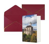 QMNSEHF Carte de vœux vierge avec enveloppes - Carte de remerciement - Monuments historiques de l'Arménie - Carte d'anniversaire pour femme et homme - Pour Noël, Halloween, mariage - Cartes de vœux