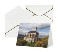 QMNSEHF Carte de vœux vierge avec enveloppes - Carte de remerciement - Monuments historiques de l'Arménie - Carte d'anniversaire pour femme et homme - Pour Noël, Halloween, mariage - Cartes de vœux