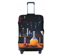 QMNSEHF Housse de protection élastique lavable pour valise de voyage - Housse de protection anti-rayures en élasthanne - Convient aux bagages de 45,7 à 81,3 cm, Noir , L