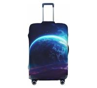 QMNSEHF Housse de protection élastique lavable pour valise de voyage Star Planet - Anti-rayures - En élasthanne - Convient aux bagages de 45,7 à 81,3 cm, Noir , S