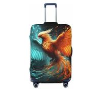 QMNSEHF Housse de protection élastique lavable pour valise, protection contre le feu et l'eau, housse de valise en élasthanne, anti-rayures, convient aux bagages de 45,7 à 81,3 cm, Noir , XL