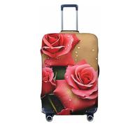 QMNSEHF Housse de protection élastique lavable pour valises de voyage en élasthanne anti-rayures pour bagages de 45,7 à 81,3 cm, Noir , XL