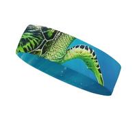 QMNVBDS Bandeau de natation tortue pour homme et femme - Antidérapant - Élastique - Pour la course à pied, la randonnée, la transpiration - Pour athlétisme, yoga, course à pied, gym