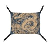 QMNVBDS Hamac bleu oriental pour chat, furet, cochon d'Inde, rat, hamac, chinchilla, hamster, hamster, chat, fournitures pour animaux domestiques