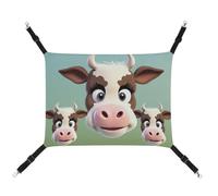 QMNVBDS Hamac mignon en forme de vache pour chat, furet, cochon d'Inde, rat, lit pour chat, chinchilla, hamster, hamac pour chat