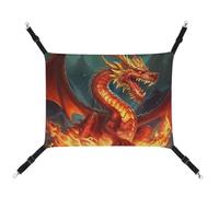 QMNVBDS Hamac pour chat Dragon King in Fire - Hamac pour furet, cochon d'Inde - Hamac à suspendre pour rat, chinchilla, hamster - Hamac pour chat