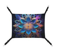 QMNVBDS Hamac rectangulaire mandala pour chat, furet, cochon d'Inde, rat, lit pour chat, chinchilla, hamster, hamac pour chat, fournitures pour animaux domestiques