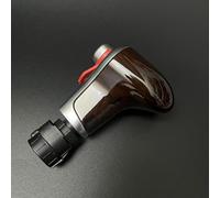 QMSOZMD Pièces automobiles Pommeau de levier vitesse en cuir carbone, pour AUDI Q7 Q5 A3 A4 A5 A6 A7 C6 C7 4G1 713 139 4G1713139(Full PeachWood Color)