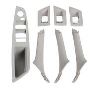QMTVFSRH Poignée Intérieure Pour Série 5 F10 F11 2010-2017 Poignée Porte Intérieure Panneau Garniture Traction Couvercle Interrupteur Fenêtre Ensemble(Gray,LHD)