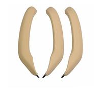 QMTVFSRH Poignée Intérieure Pour X3 Pour X4 Pour F25 Pour F26 2010-2016 RHD LHD Voiture Intérieur Passager Porte Gauche Droite Tirer Poignée Cuir Couverture Extérieure Garniture(RHD Beige Set)