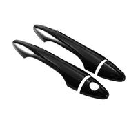 QMTVFSRH Porte Extérieure Voiture Poignées Film De Protection Extérieur Anti-rayures Pour Poignée Porte À Trou Unique Compatible Avec Pour Accent Pour RB 2011-2018(2 Doors Bright Black)