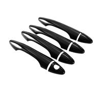 QMTVFSRH Porte Extérieure Voiture Poignées Film De Protection Extérieur Anti-rayures Pour Poignée Porte À Trou Unique Compatible Avec Pour Accent Pour RB 2011-2018(Bright Black)