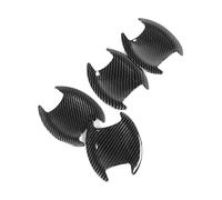 QMTVFSRH Porte Extérieure Voiture Poignées Film De Protection Extérieur Anti-rayures Pour Poignée Porte À Trou Unique Compatible Avec Pour Accent Pour RB 2011-2018(Small Door Bowl Carbon Fiber)