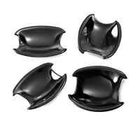 QMTVFSRH Porte Extérieure Voiture Poignées Film De Protection Extérieur Anti-rayures Pour Poignée Porte À Trou Unique Compatible Avec Pour Accent Pour RB 2011-2018(Small Door Bowl Bright Black)
